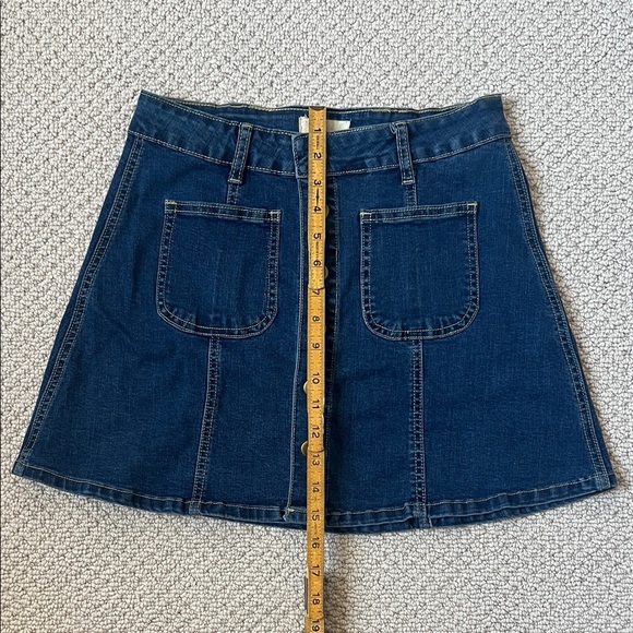 Altar'd State Blue Denim Mini Skirt - Picture 3 of 5